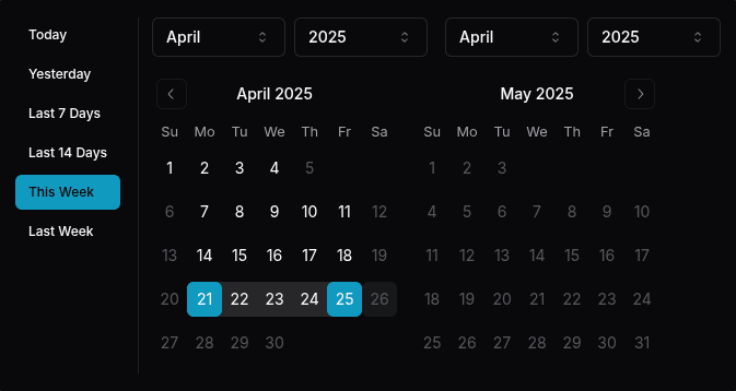 Select Date