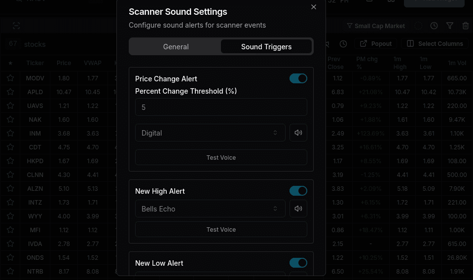 Voice Alerts